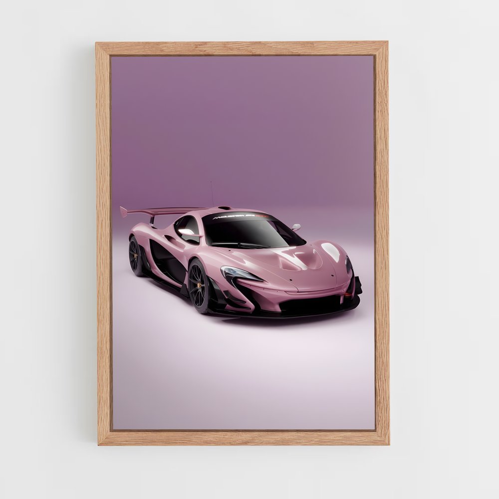 Poster Pink Hyperdrive – affiche Mclaren (vue 4)
